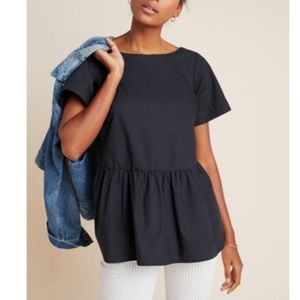 Anthropologie Darla Poplin swing blouse